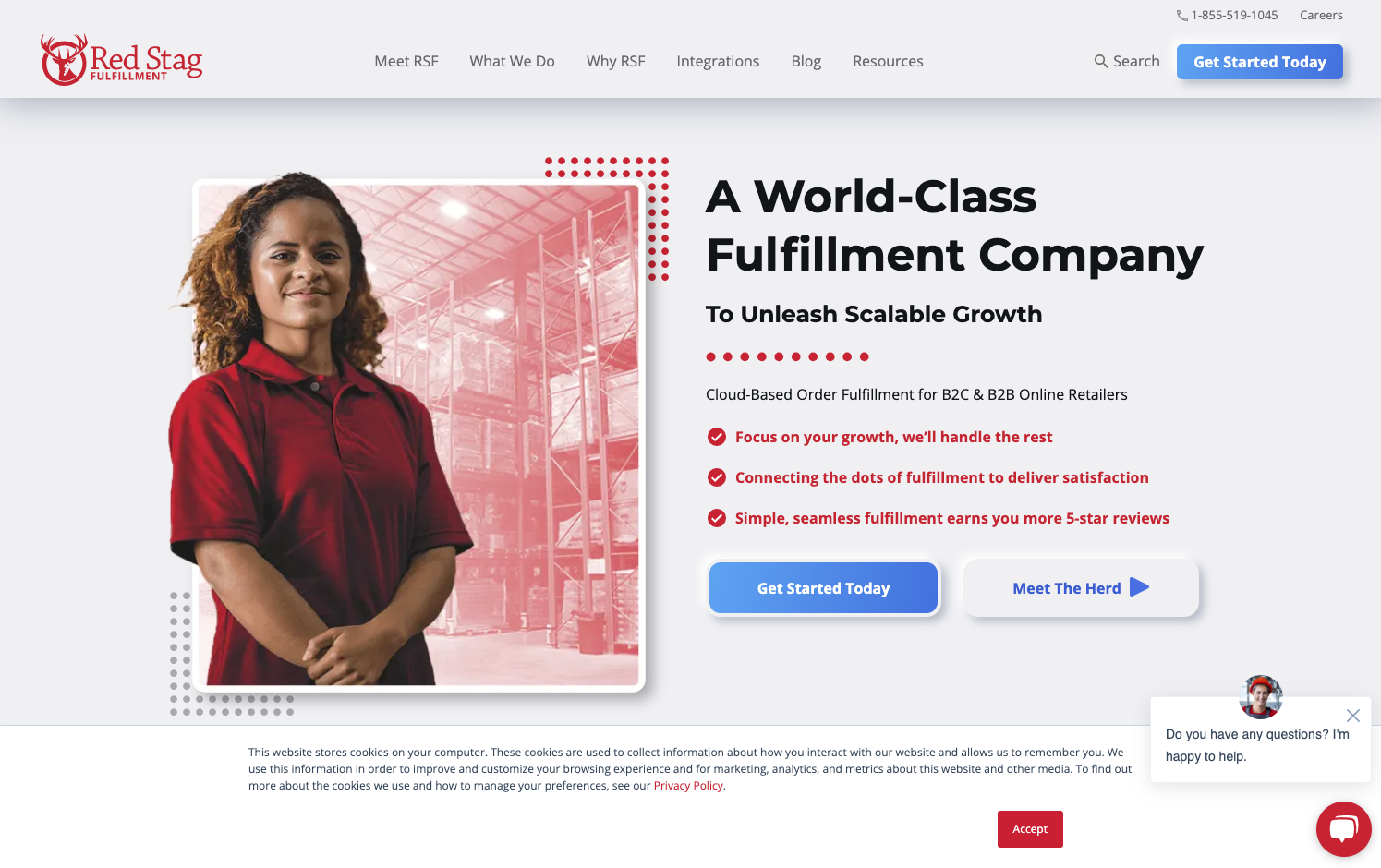 Red Stag homepage