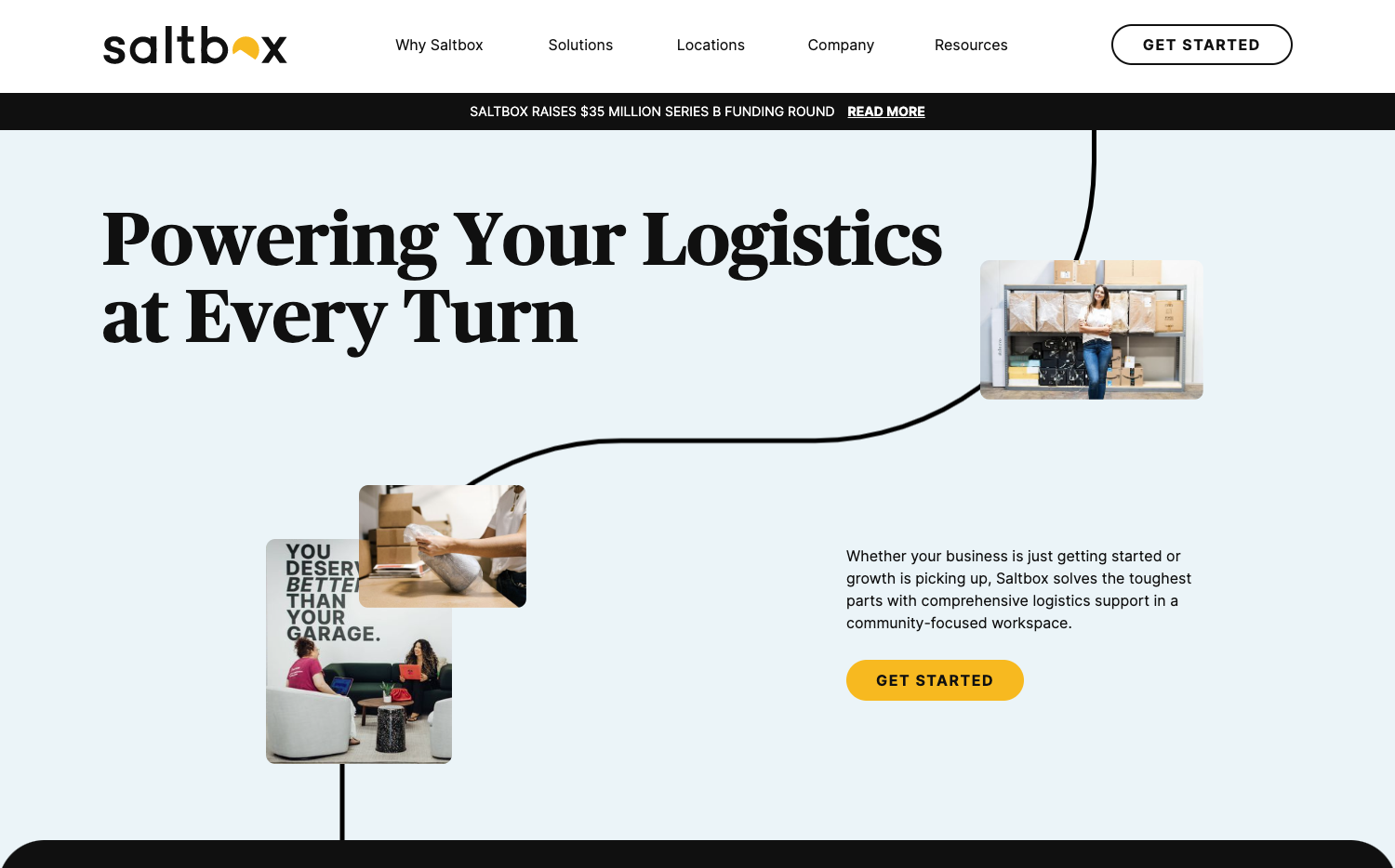 Saltbox homepage