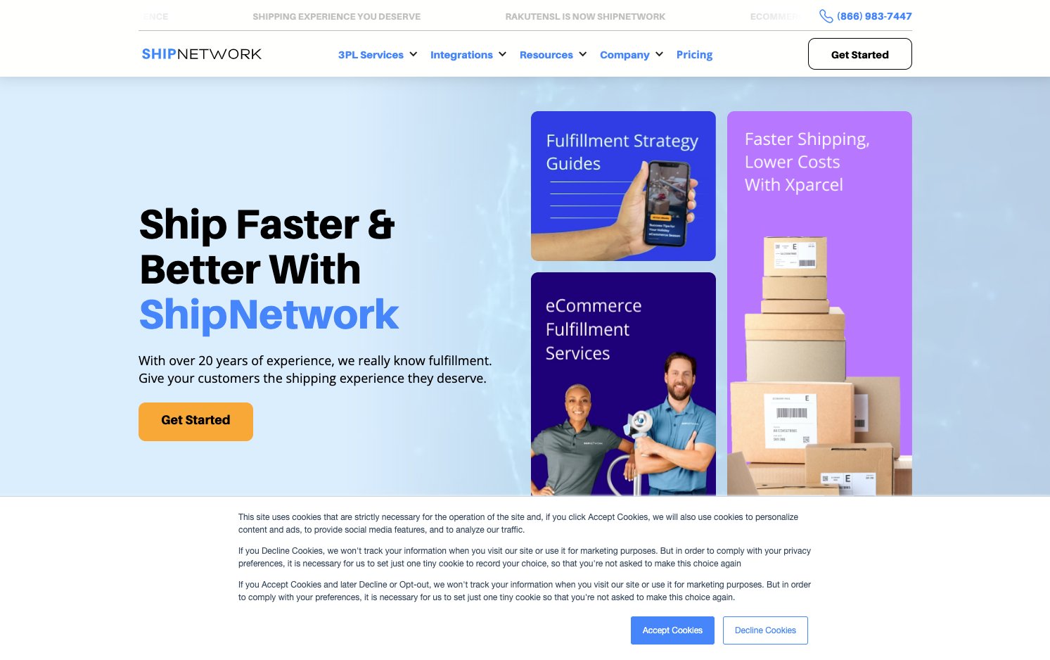 ShipNetwork homepage