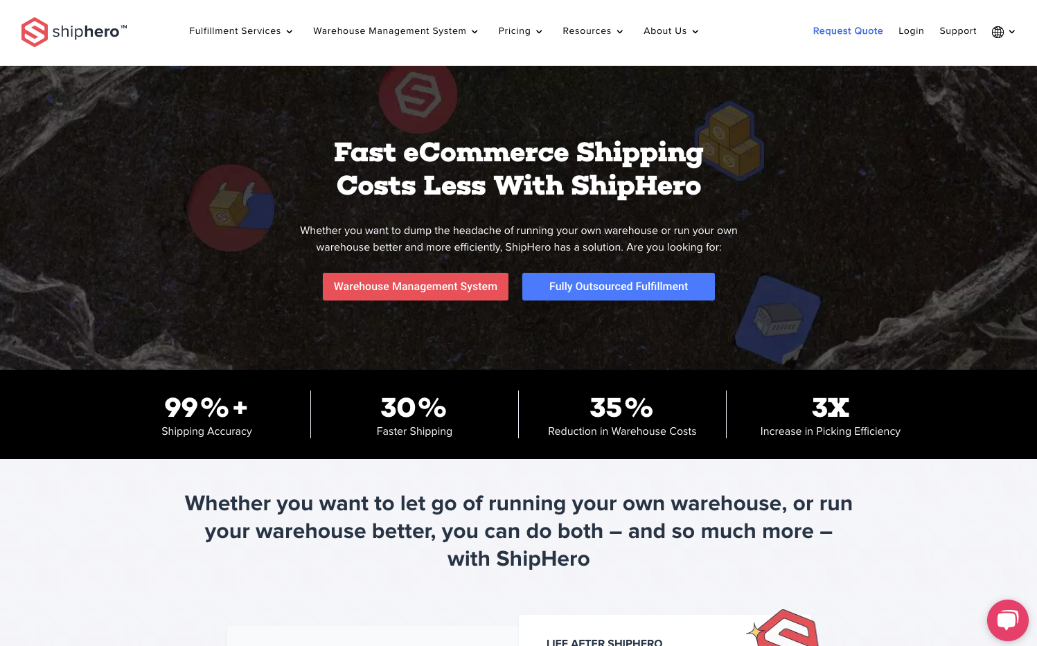 Shiphero homepage