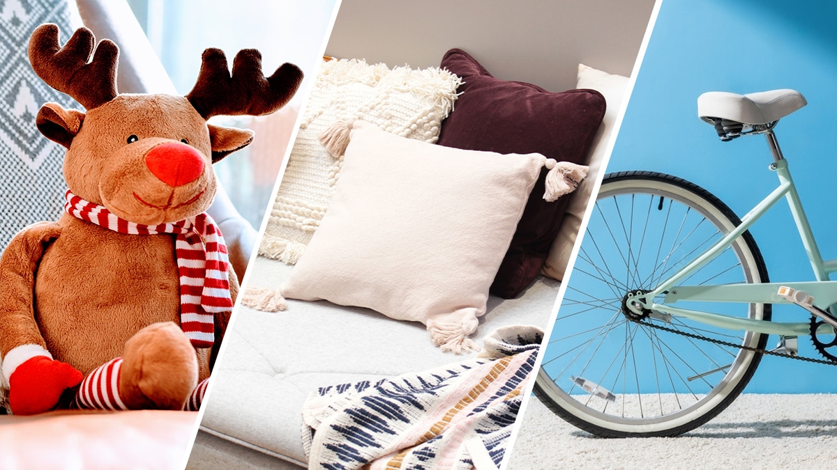 photo-of-stuffed-animal-moose-home-decor-and-a-bicycle