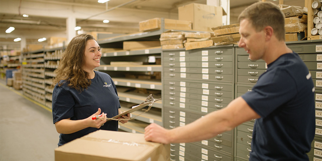 negotiate with carrier stacked flat cardboard boxed