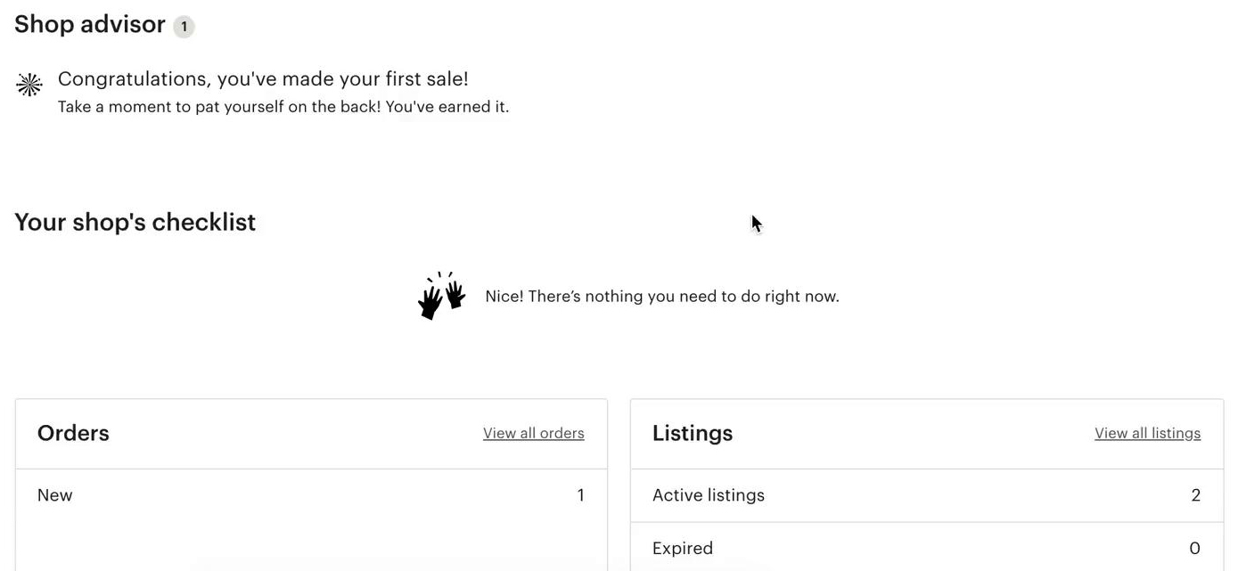 etsy status Etsy Shop Manager Order Status