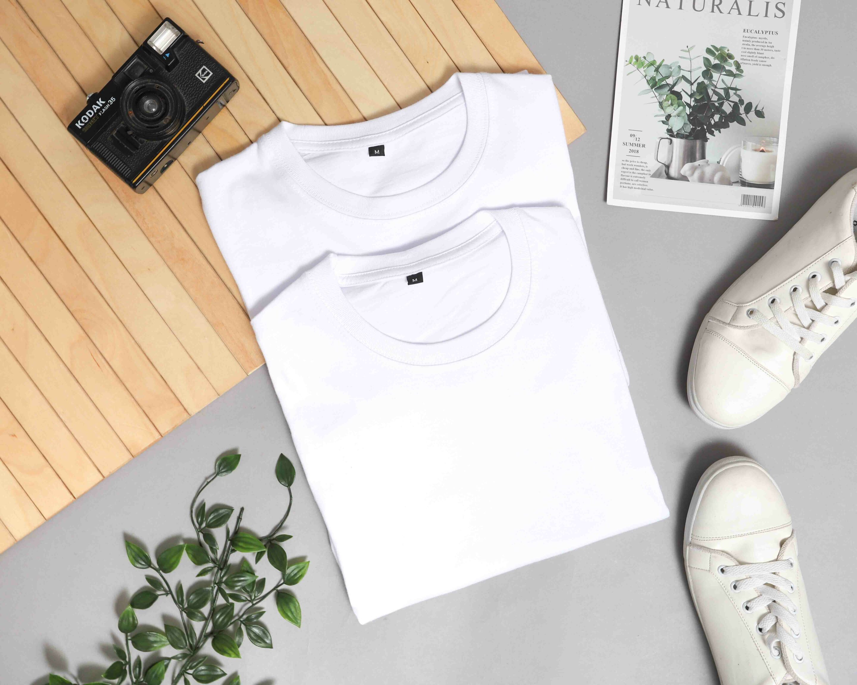 bamboo white t-shirt