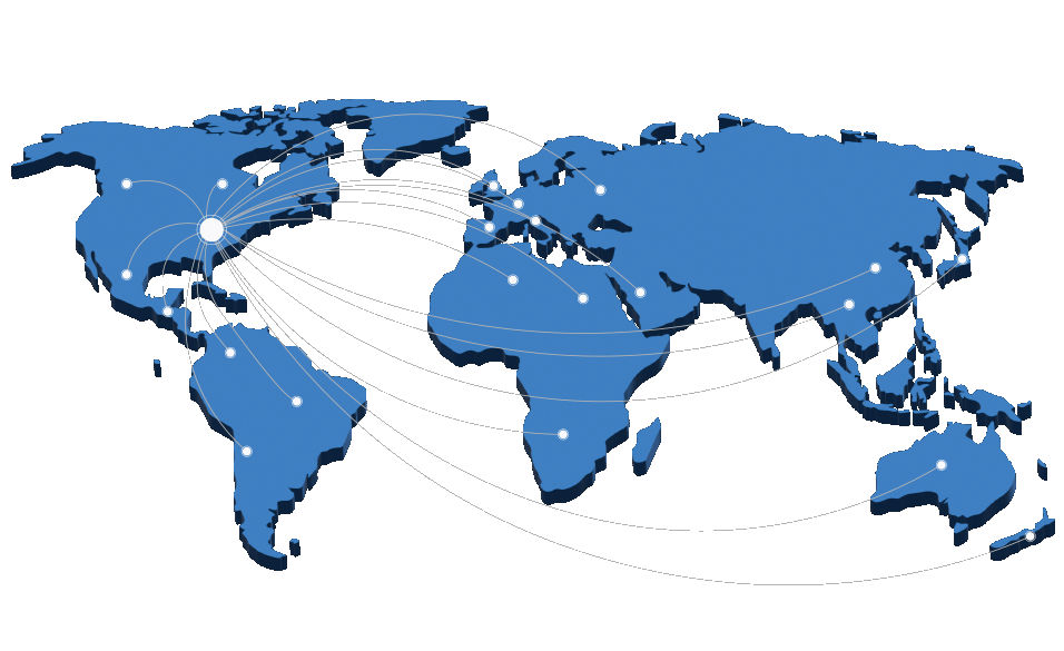 international fulfillment map Map of international fulfillment from USA