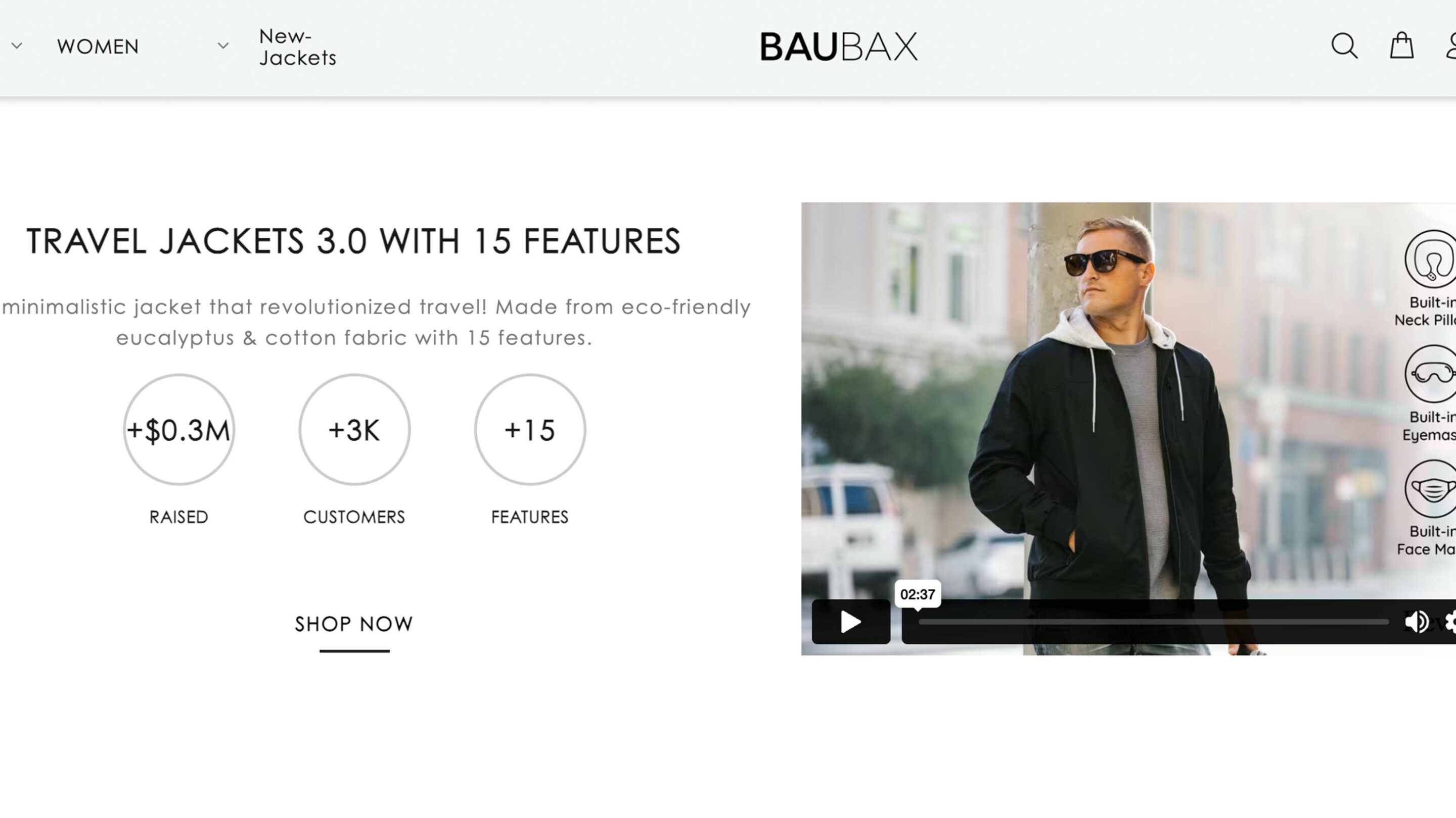 baubax travel jacket