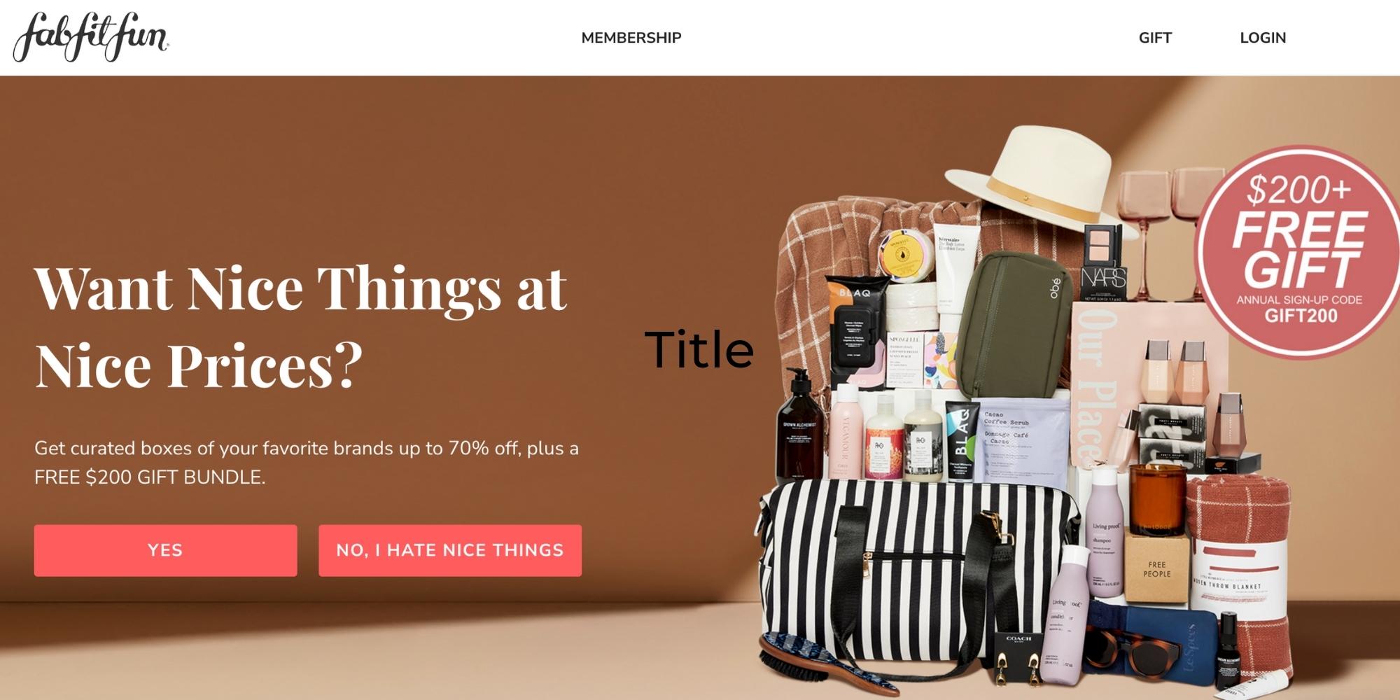 fab fit fun homepage