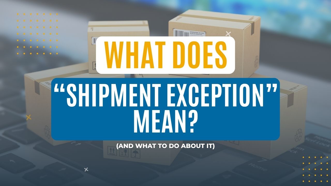 what does shipment exception mean main image image of box of books being prepared to be shipped