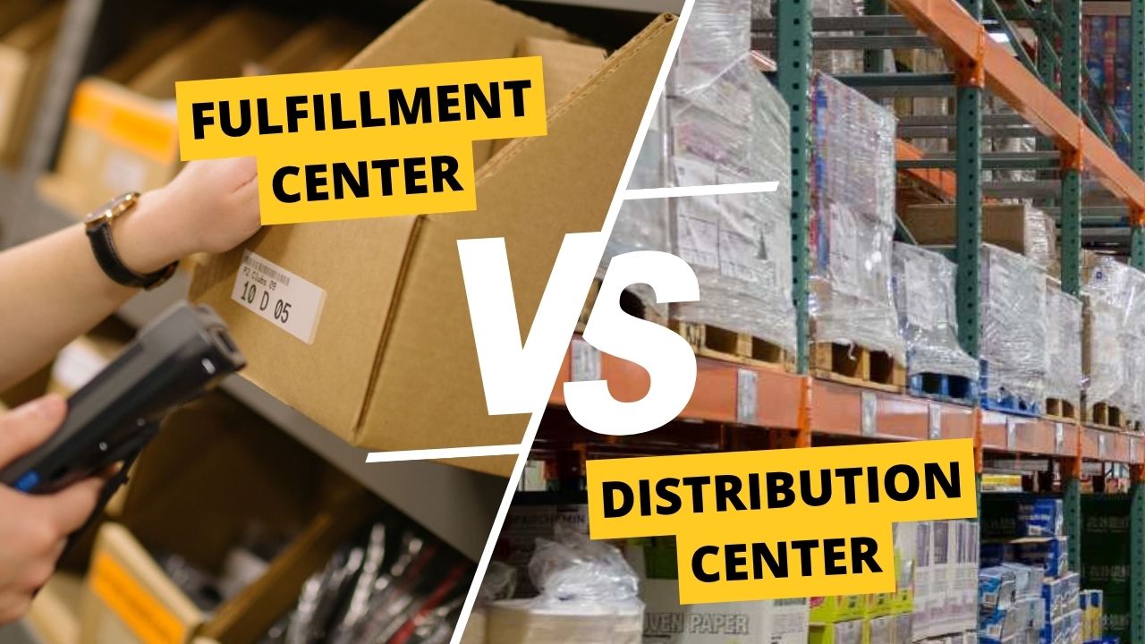 fulfillment center vs distribution center image of box of books being prepared to be shipped