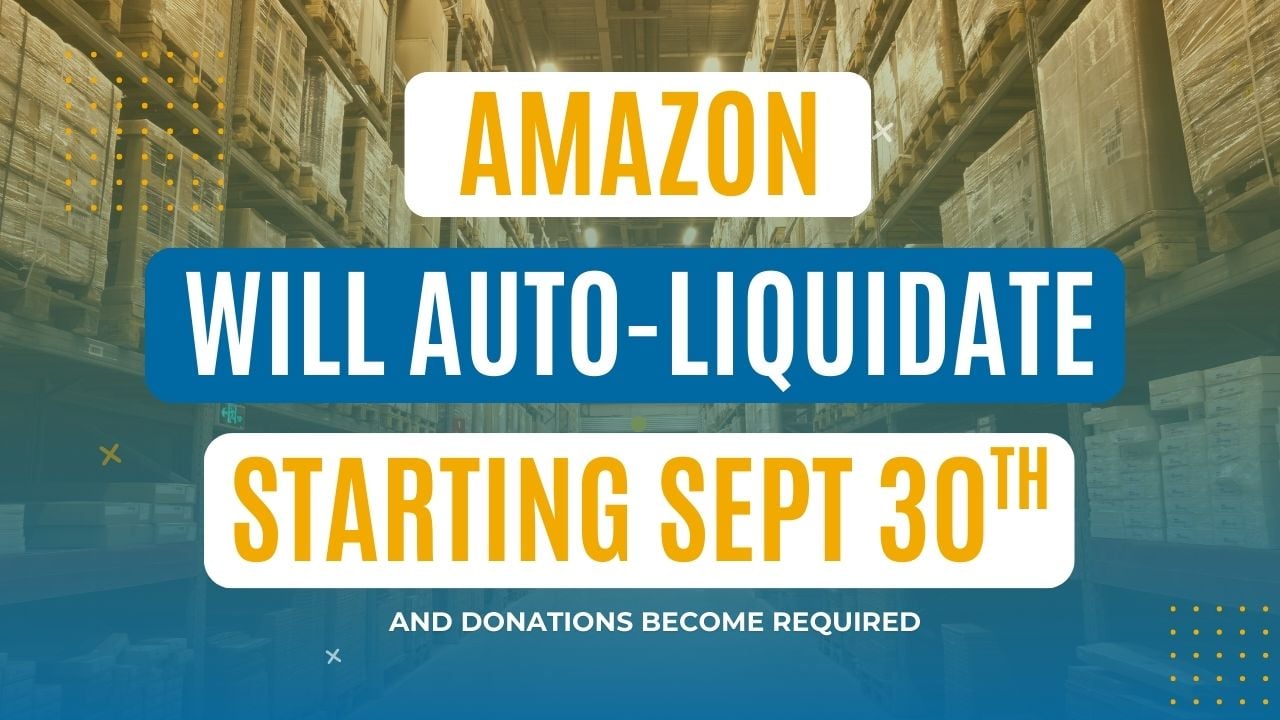 Amazon auto liquidating image of box of books being prepared to be shipped