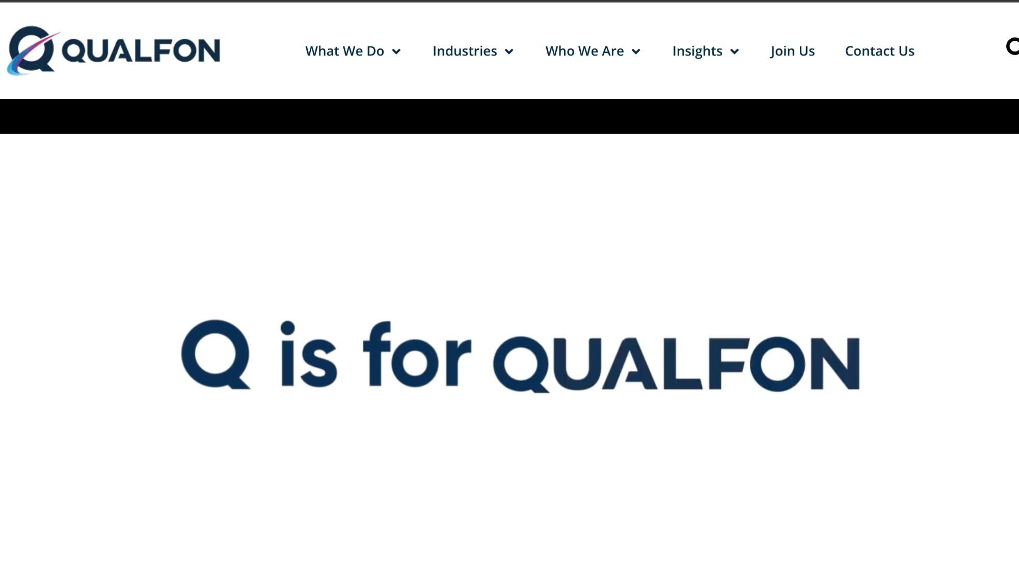 Qualfon homepage