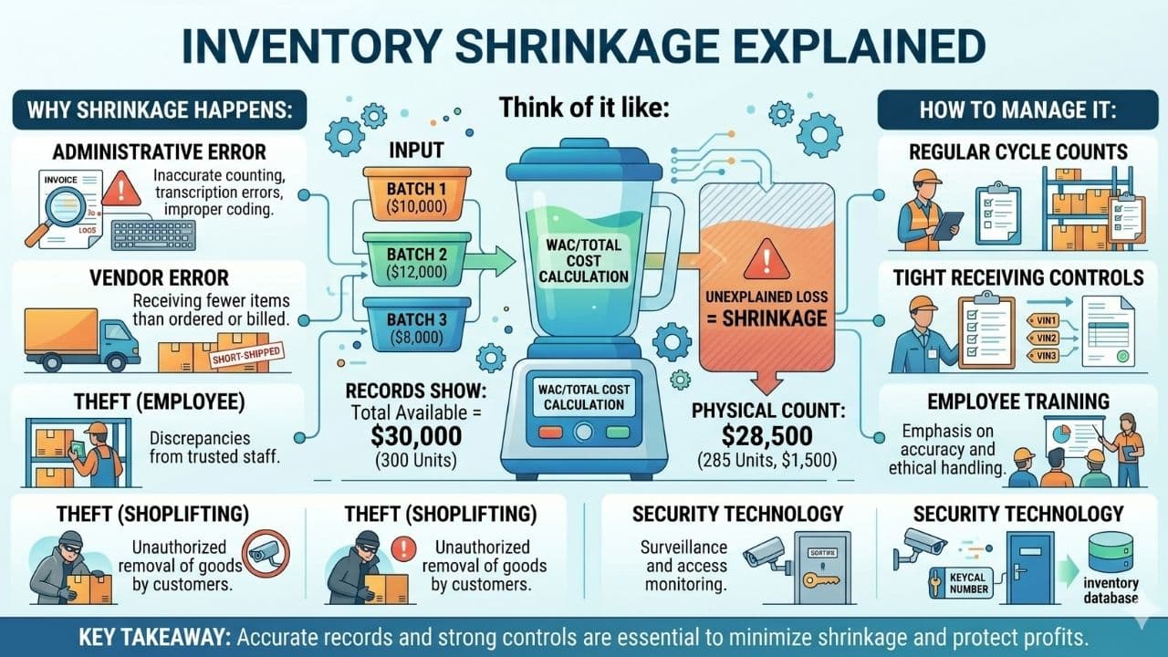 Inventory Shrinkage Explained Infographic